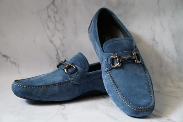 Ferragamo Ferragamo men's suede loafers parigi