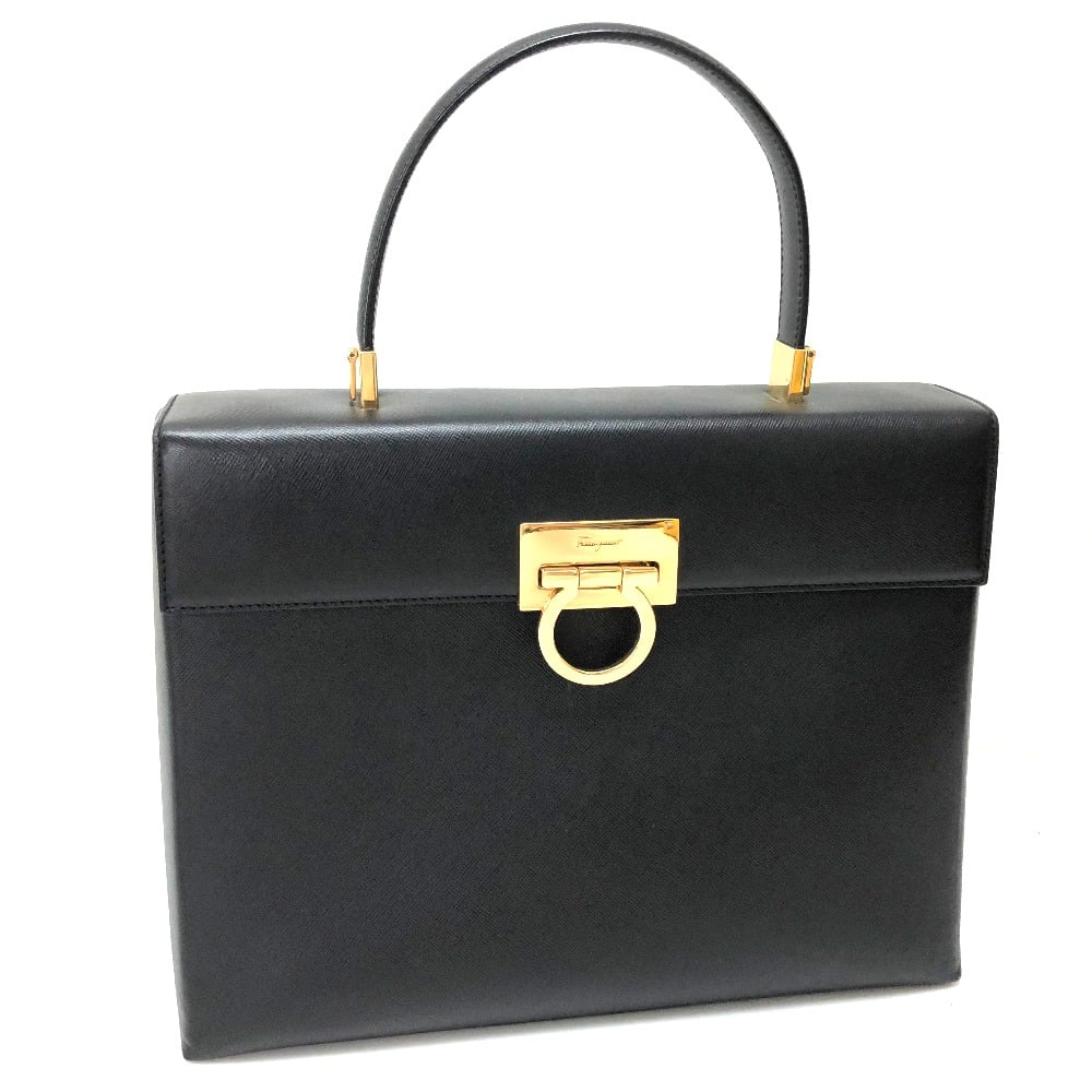 Ferragamo SALVATORE FERRAGAMO Gancini 2 WAY Bag Shoulder Bag Hand Bag Black