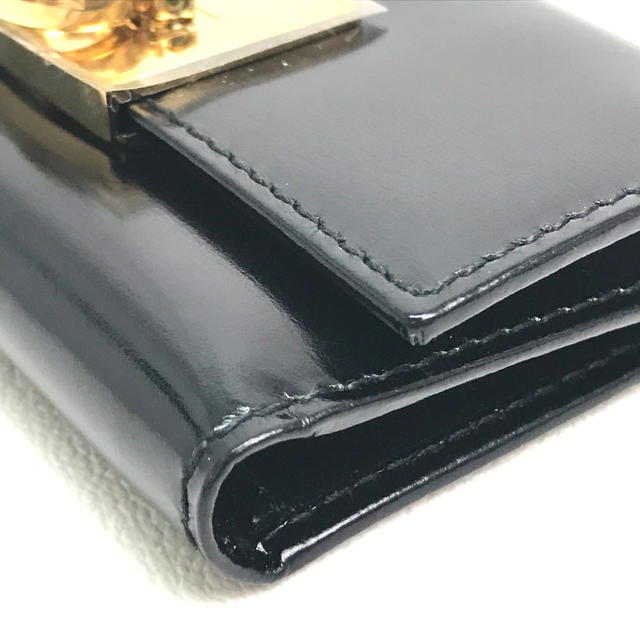 Ferragamo SALVATORE FERRAGAMO Gancini 6-Ring Key Case Leather Black - view 4