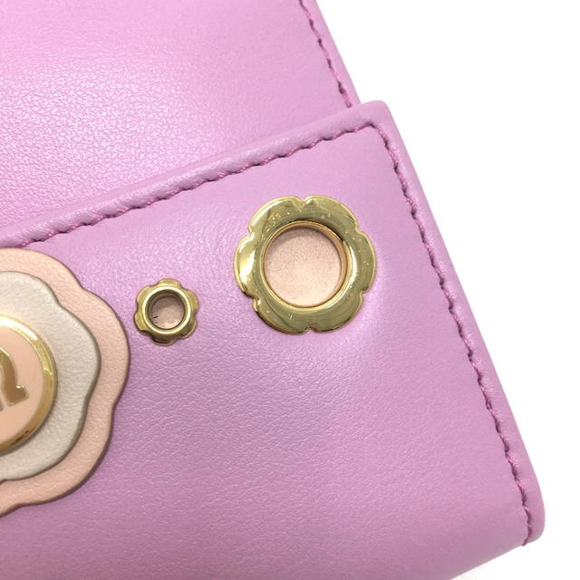 Ferragamo Salvatore Ferragamo Gancini  Folded wallet Leather purple - view 5