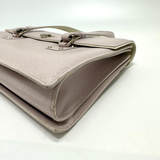 Ferragamo Salvatore Ferragamo Gancini Hand Bag Leather pink - view 4