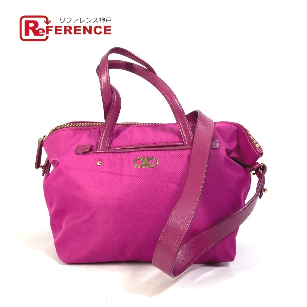 Ferragamo Salvatore Ferragamo Gancini Tote Bag 2WAY Shoulder Bag Hand Bag