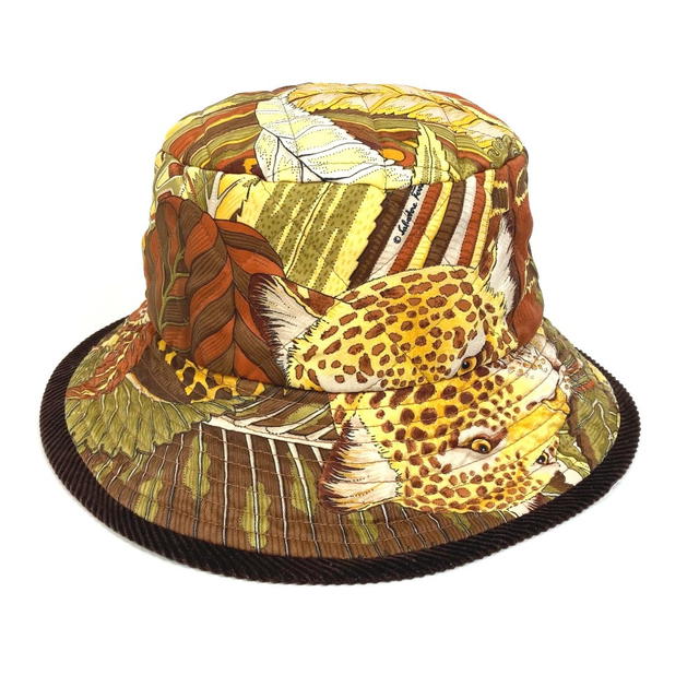 Ferragamo Salvatore Ferragamo Leopard leopard Animal Quilted hat hat polyester Multicolore - view 2