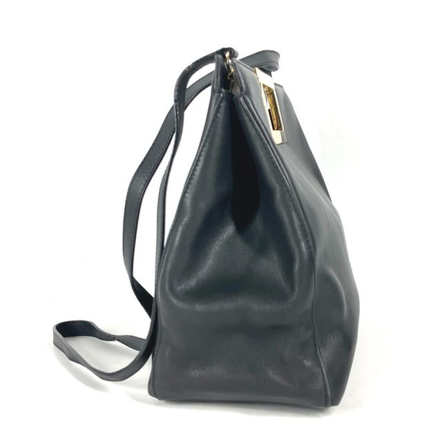 Ferragamo Salvatore Ferragamo Logo metal handle 2-way bag Handbag Shoulder Bag - view 5