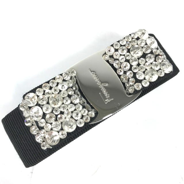 Ferragamo Salvatore Ferragamo logo rose ribbon rhinestone Hair accessories Barrette - view 2