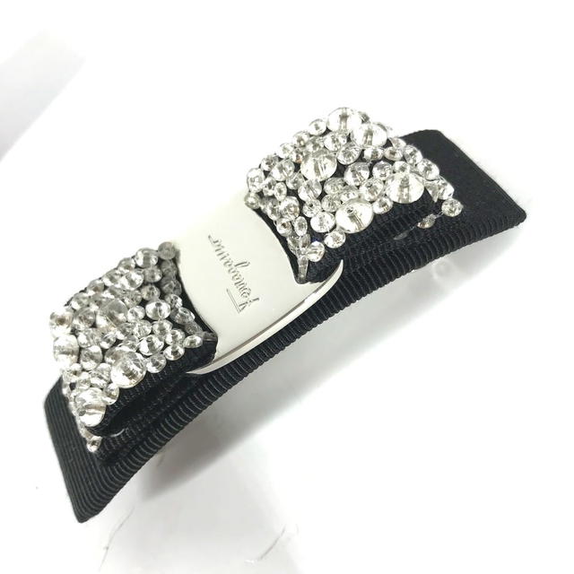 Ferragamo Salvatore Ferragamo logo rose ribbon rhinestone Hair accessories Barrette - view 4