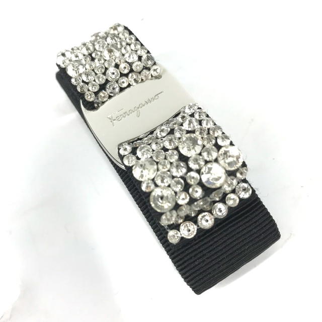 Ferragamo Salvatore Ferragamo logo rose ribbon rhinestone Hair accessories Barrette - view 5