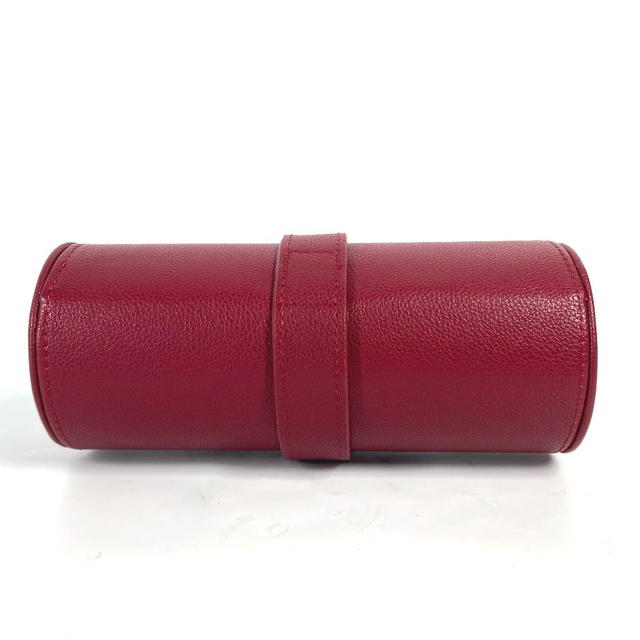 Ferragamo Salvatore Ferragamo Logo Watch Case Watch case Pouch Leather Red - view 3