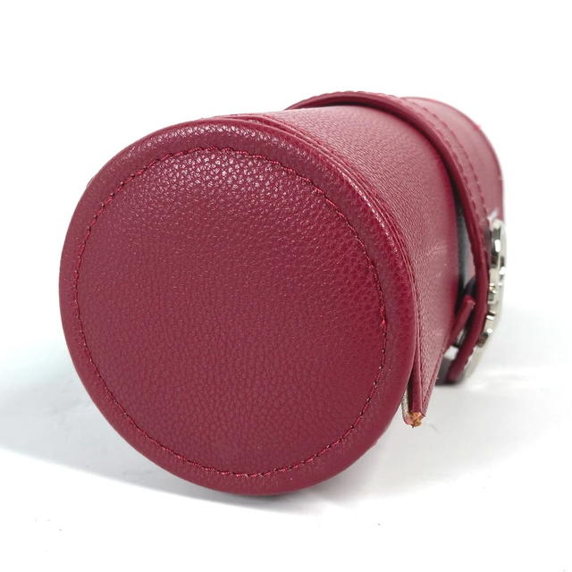 Ferragamo Salvatore Ferragamo Logo Watch Case Watch case Pouch Leather Red - view 4