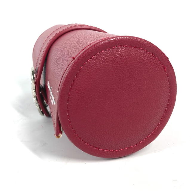 Ferragamo Salvatore Ferragamo Logo Watch Case Watch case Pouch Leather Red - view 5