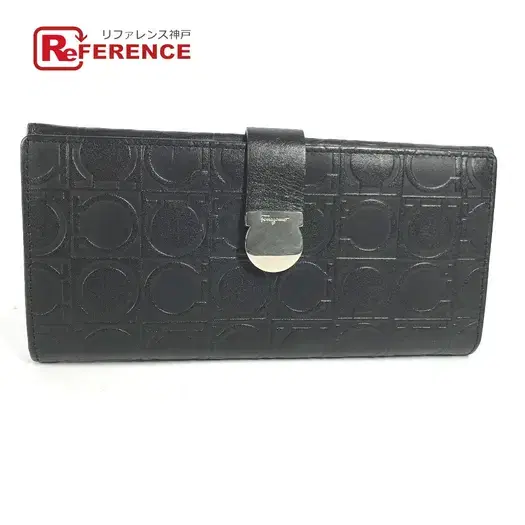 Buy Salvatore Ferragamo Long wallet Gancini Total Pattern Two fold Long Wallet at Sasom – Authentic and Ready to Ship