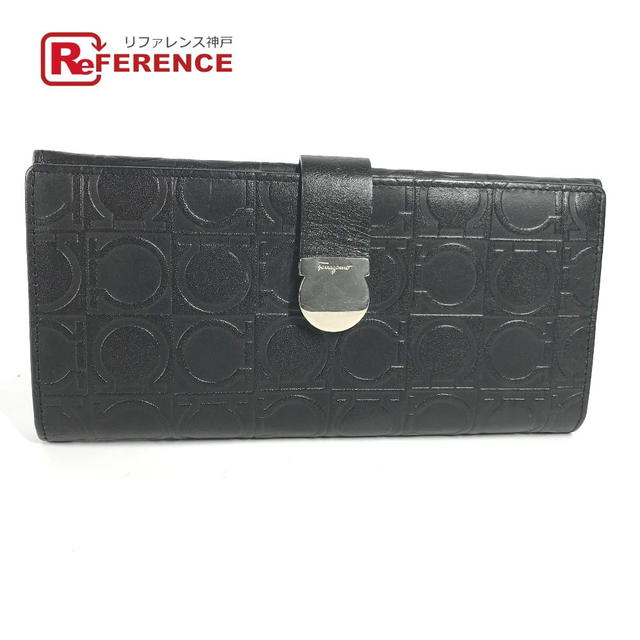 Ferragamo Salvatore Ferragamo Long wallet Gancini Total Pattern Two fold Long Wallet - view 1