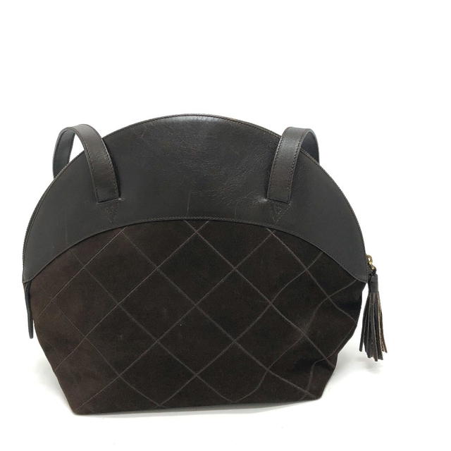 Ferragamo Salvatore Ferragamo Quilted Shoulder Shoulder Bag Suede / Leather Brown - view 2