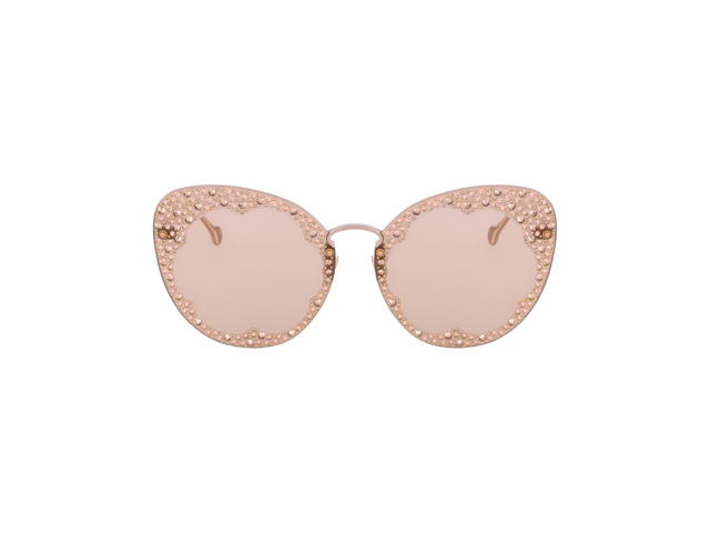 Ferragamo Salvatore Ferragamo SF178SR Limited Edition Sunglasses In Gold Metal Frame With Birch Lenses - view 2