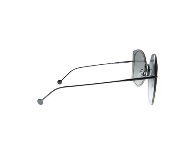 Ferragamo Salvatore Ferragamo SF196S Sunglasses In Grey Metal Frame With Grey Lenses - view 3
