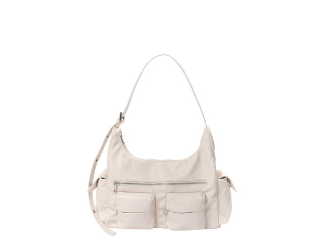 Samo Ondoh Samo Ondo Pocket Mug Bag L In Nappa Leather Ivory - view 1