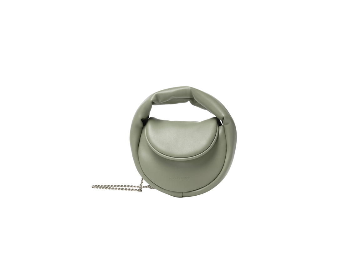 Samo Ondoh Samo Ondoh Flap Mug Bag Mini In Lambskin Mint Grey