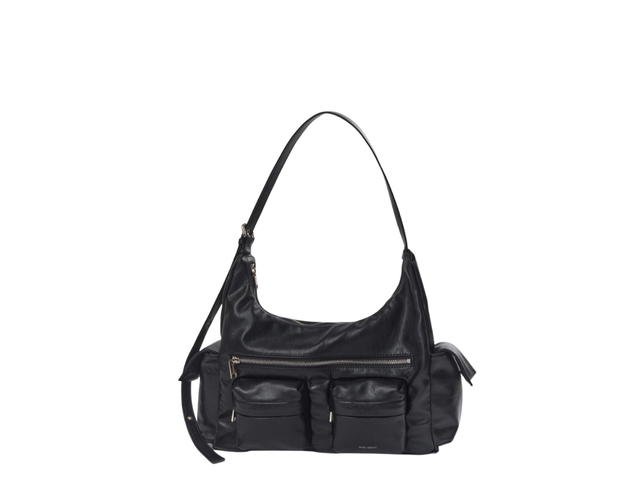 Samo Ondoh Samo Ondoh Pocket Mug Bag L In Nappa Leather Black - view 1