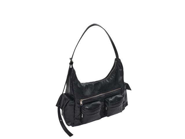 Samo Ondoh Samo Ondoh Pocket Mug Bag L In Nappa Leather Black - view 2
