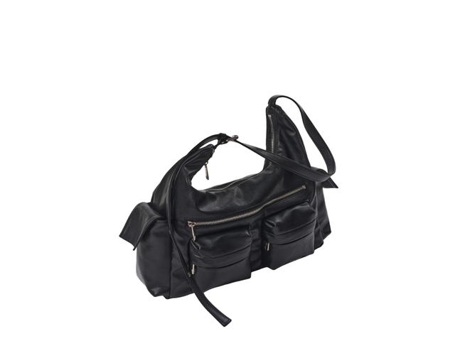 Samo Ondoh Samo Ondoh Pocket Mug Bag L In Nappa Leather Black - view 3