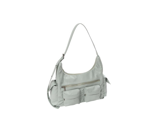 Samo Ondoh Samo Ondoh Pocket Mug Bag L In Nappa Leather Ice - view 2