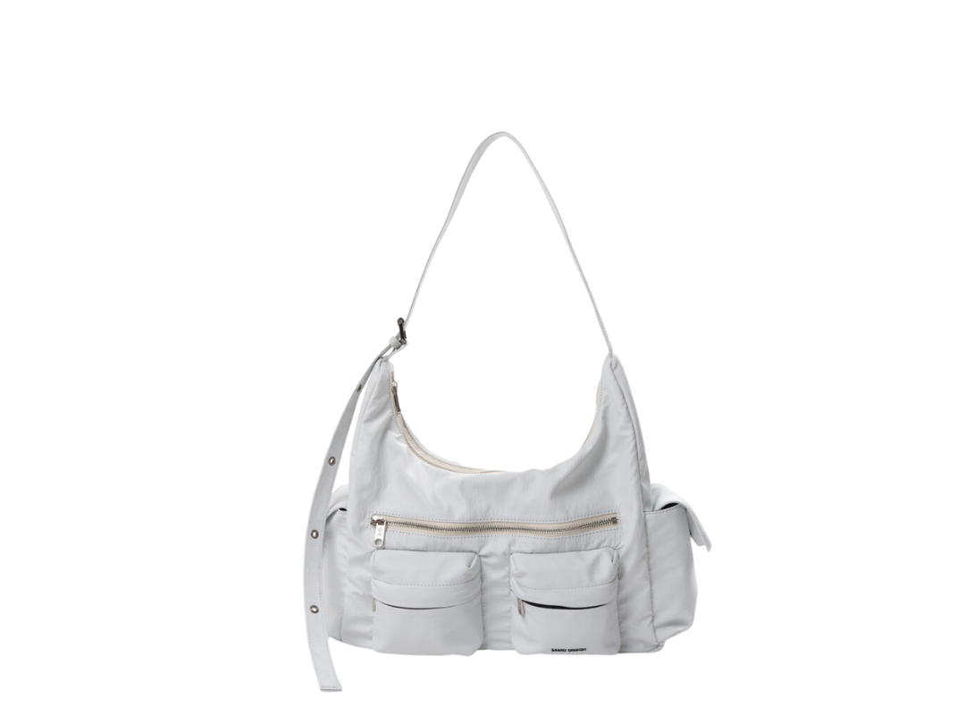 Samo Ondoh Samo Ondoh Pocket Mug Bag L In Nylon White