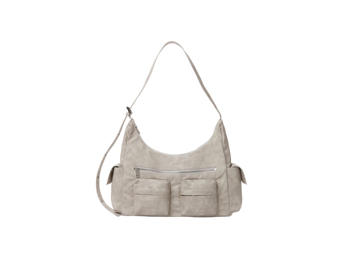 Samo Ondoh Samo Ondoh Pocket Mug Bag L Leather Vintage Ivory