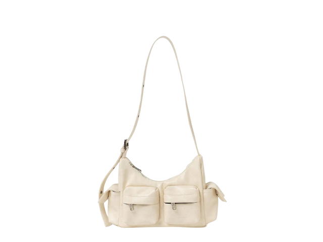 Samo Ondoh Samo Ondoh Pocket Mug Bag M In Leather Savage Cream - view 1
