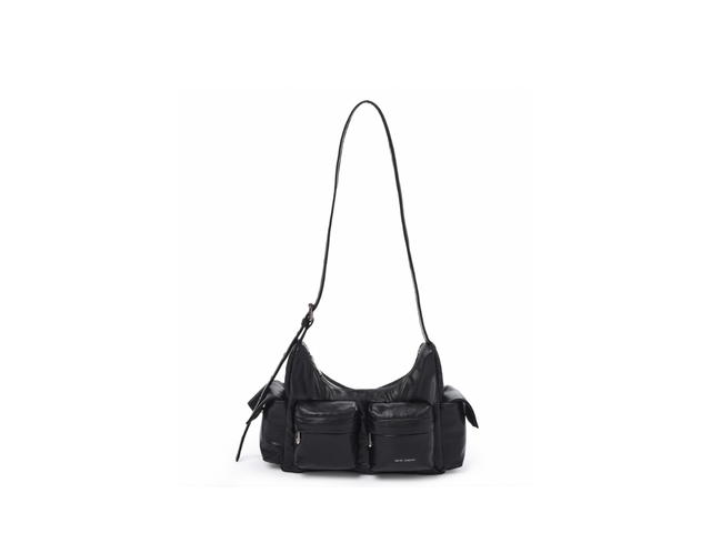 Samo Ondoh Samo Ondoh Pocket Mug Bag M In Nappa Leather Black - view 1