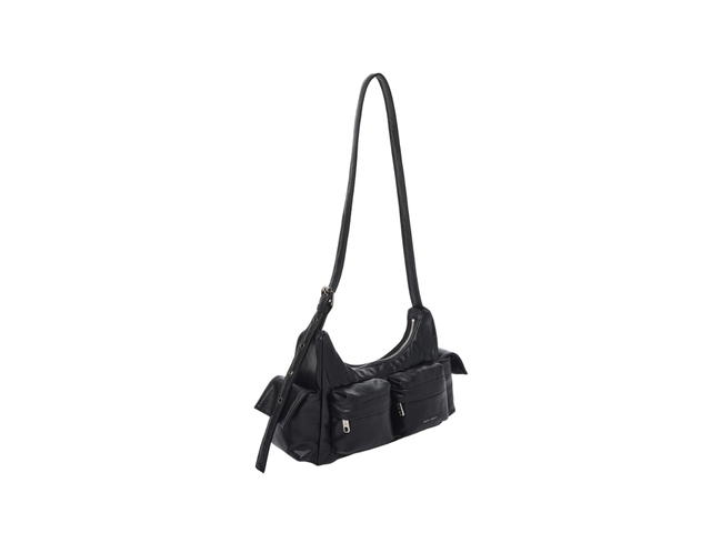 Samo Ondoh Samo Ondoh Pocket Mug Bag M In Nappa Leather Black - view 2