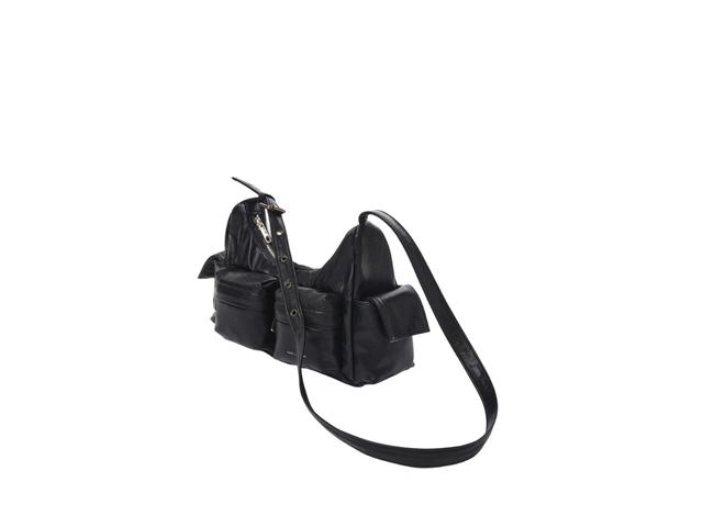 Samo Ondoh Samo Ondoh Pocket Mug Bag M In Nappa Leather Black - view 3