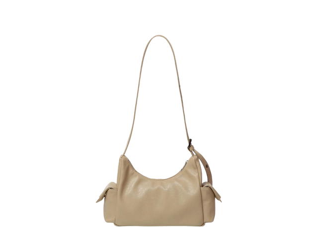 Samo Ondoh Samo Ondoh Pocket Mug Bag M In Nappa Leather Milk Tea - view 3