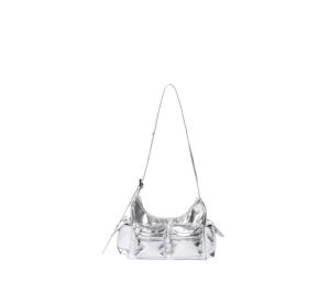 Buy Samo Ondoh Pocket Mug Bag M In Nappa Leather Silver at Sasom – Authentic and Ready to Ship