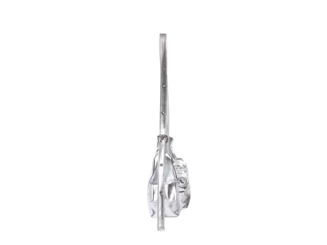 Samo Ondoh Samo Ondoh Pocket Mug Bag M In Nappa Leather Silver - view 2