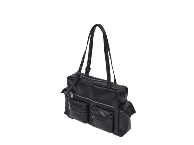 Samo Ondoh Samo Ondoh Pocket Utility Bag L In Nappa Black - view 2