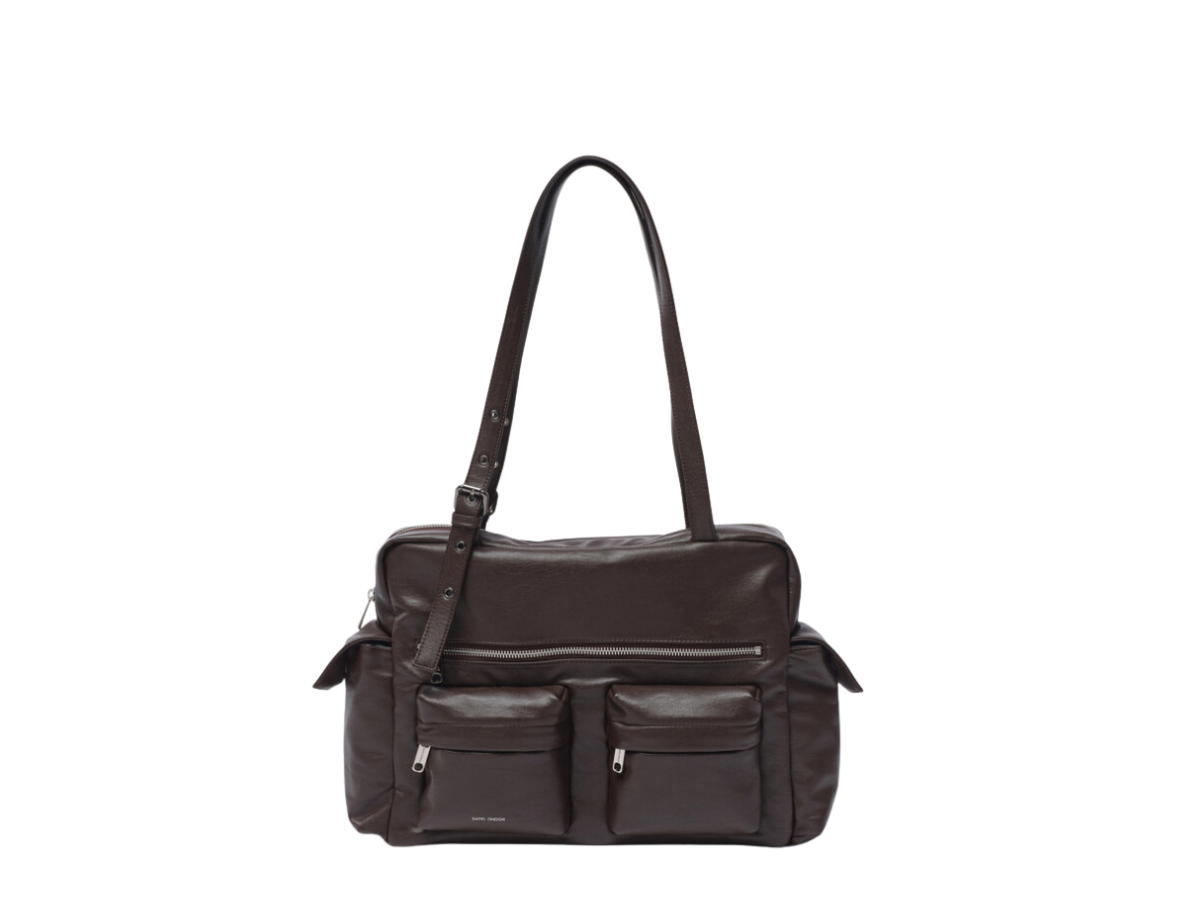Samo Ondoh Samo Ondoh Pocket Utility Bag L In Nappa Chocolate