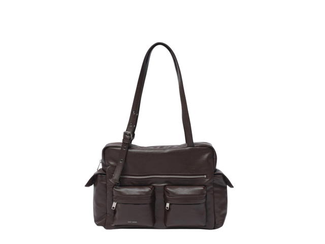 Samo Ondoh Samo Ondoh Pocket Utility Bag L In Nappa Chocolate - view 1