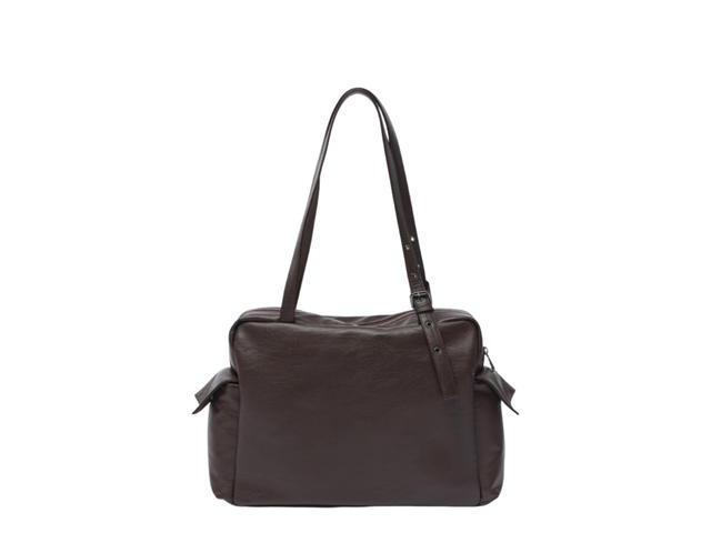 Samo Ondoh Samo Ondoh Pocket Utility Bag L In Nappa Chocolate - view 3