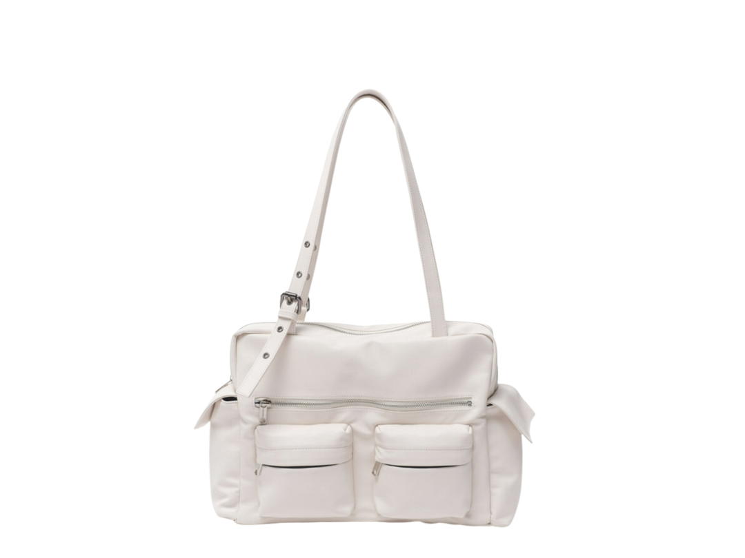 Samo Ondoh Samo Ondoh Pocket Utility Bag L In Nappa Ivory