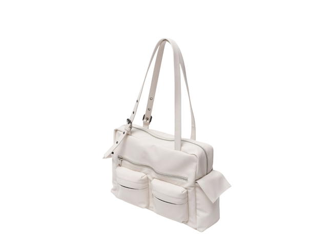 Samo Ondoh Samo Ondoh Pocket Utility Bag L In Nappa Ivory - view 2