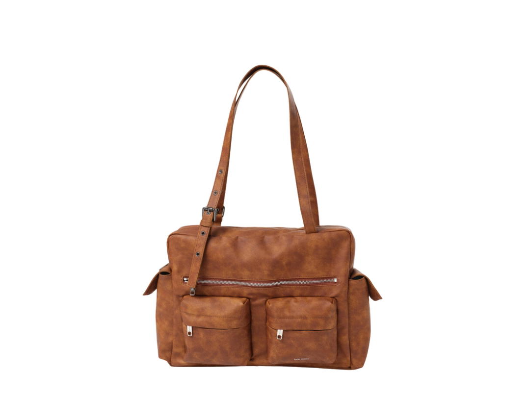 Samo Ondoh Samo Ondoh Pocket Utility Bag L In Vintage Caramel