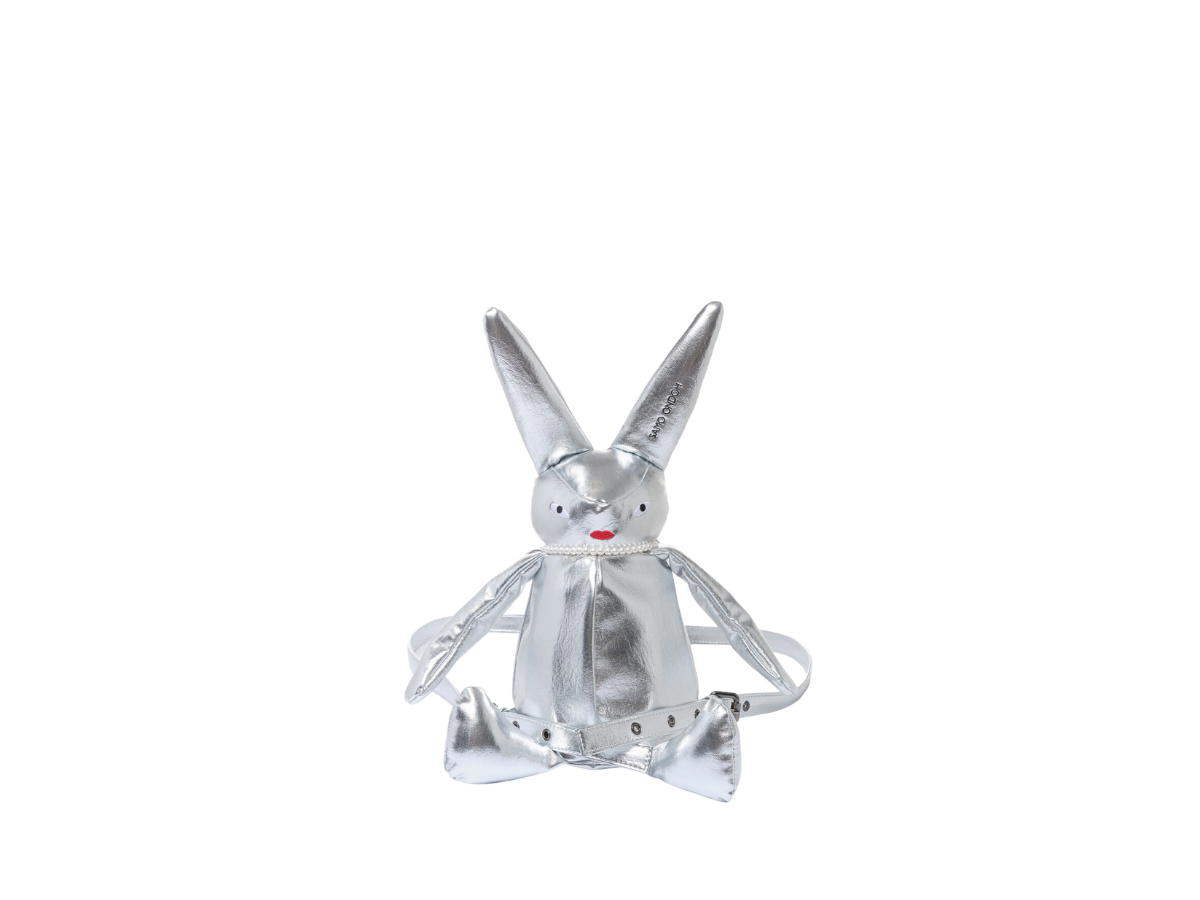 Samo Ondoh Samo Ondoh Tokiyom Backpack In Nappa Leather Silver (Wearing Ive Ray)