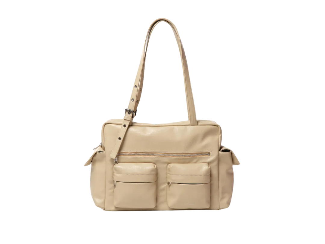 Samo Ondoh Pocket Utility Bag L Nappa Milk Tea