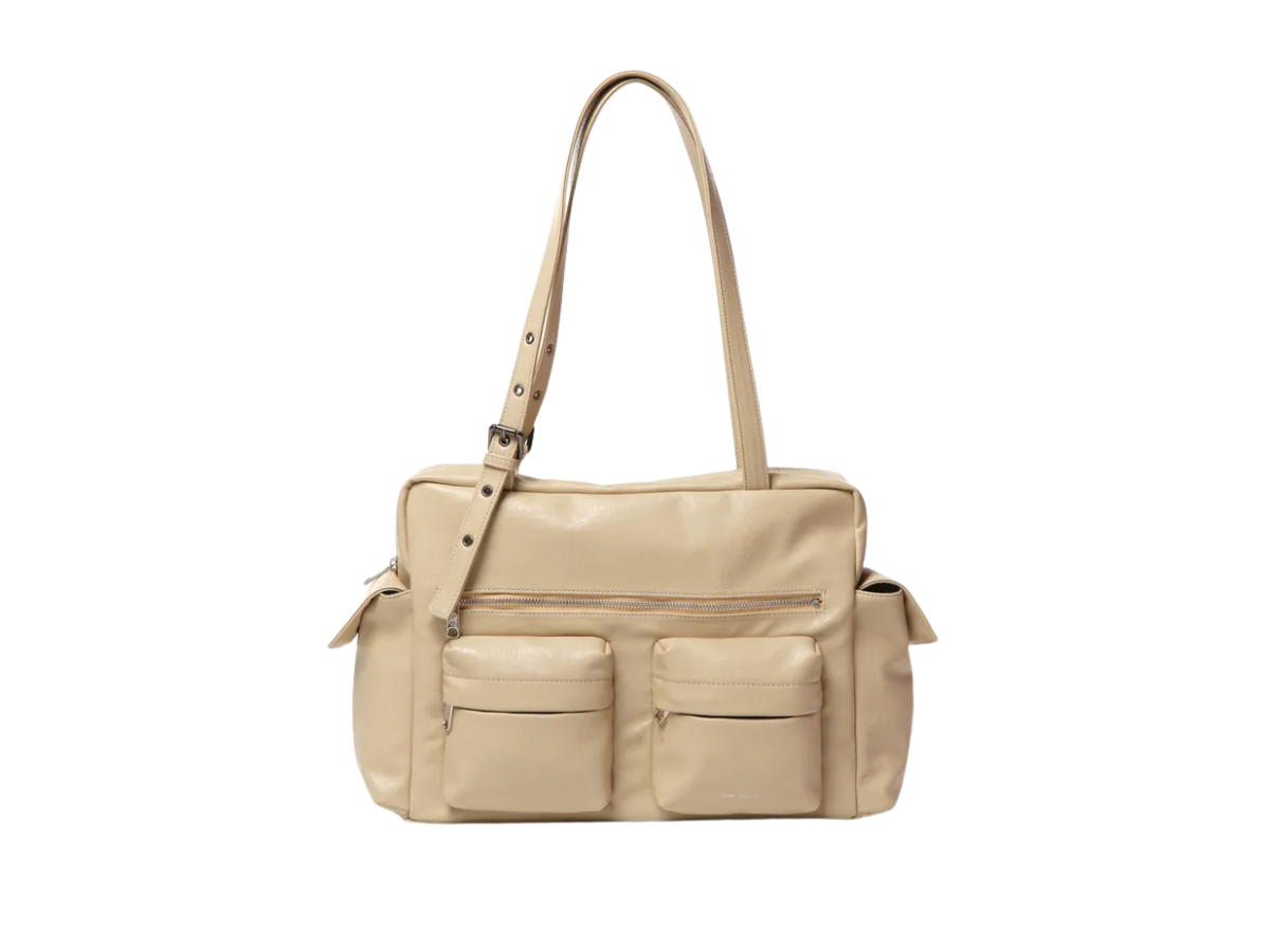 Samo Ondoh Pocket Utility Bag L Nappa Milk Tea