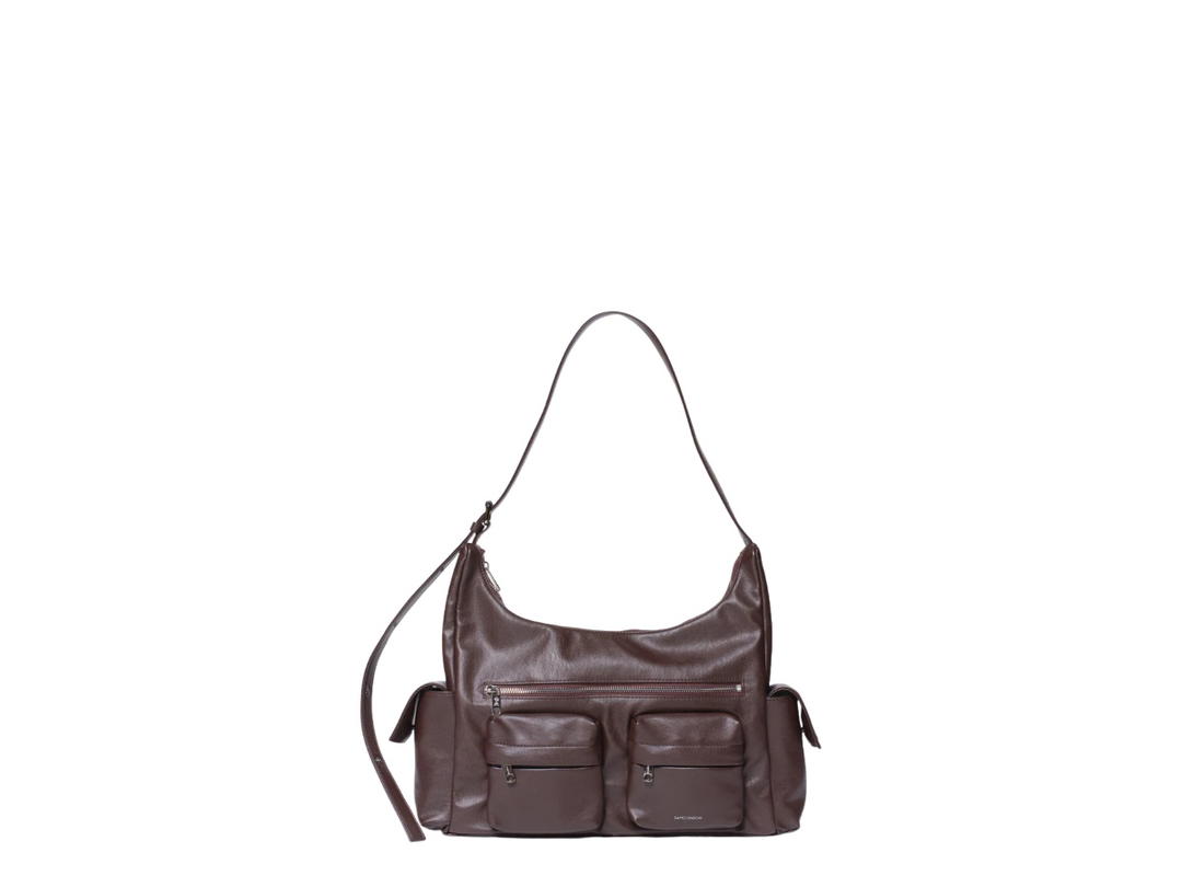 Samo Ondoh Samo Ondoh Pocket Mug Bag L Nappa Chocolate