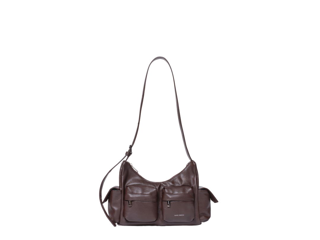 Samo Ondoh Samo Ondoh Pocket Mug Bag M Nappa Chocolate