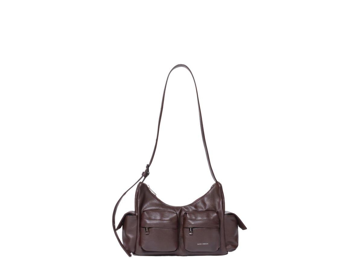Samo Ondoh Samo Ondoh Pocket Mug Bag M Nappa Chocolate