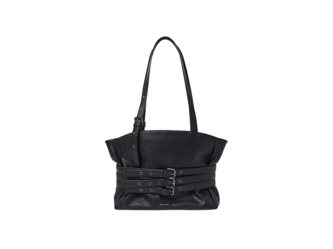 Samo Ondoh Samo Ondoh Trio Belt Corset Bag M Nappa Matt Black