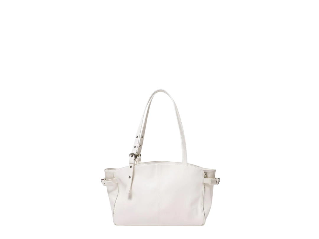 Samo Ondoh Samo Ondoh Zipper Shopper Bag M Nappa Ivory