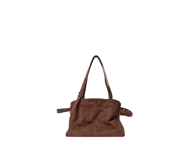 Samo Ondoh Samo Ondoh Zipper Shopper Bag M Suede Brown - view 2